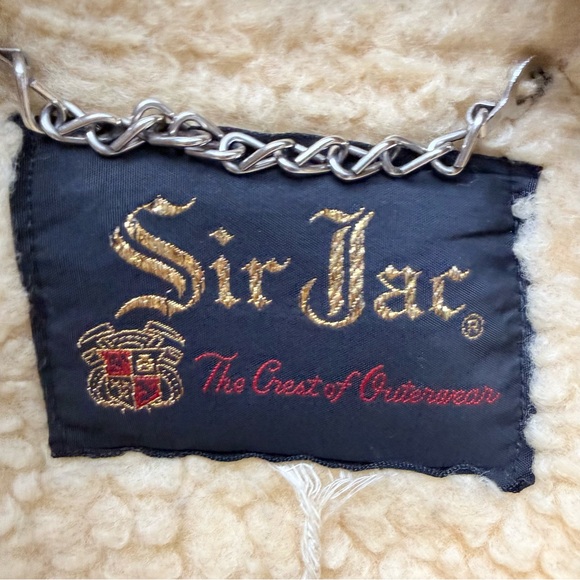 Vintage 60s Rancher Cabincore Red Plaid Wool Chore Jacket Coat Sherpa Shearling - Picture 4 of 10